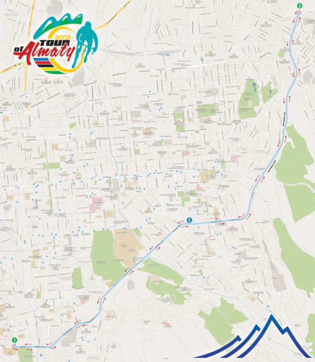 Tour of Almaty 2013 parcours