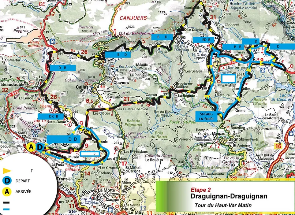 Tour du Haut-Var 2014 etape 2 - parcours