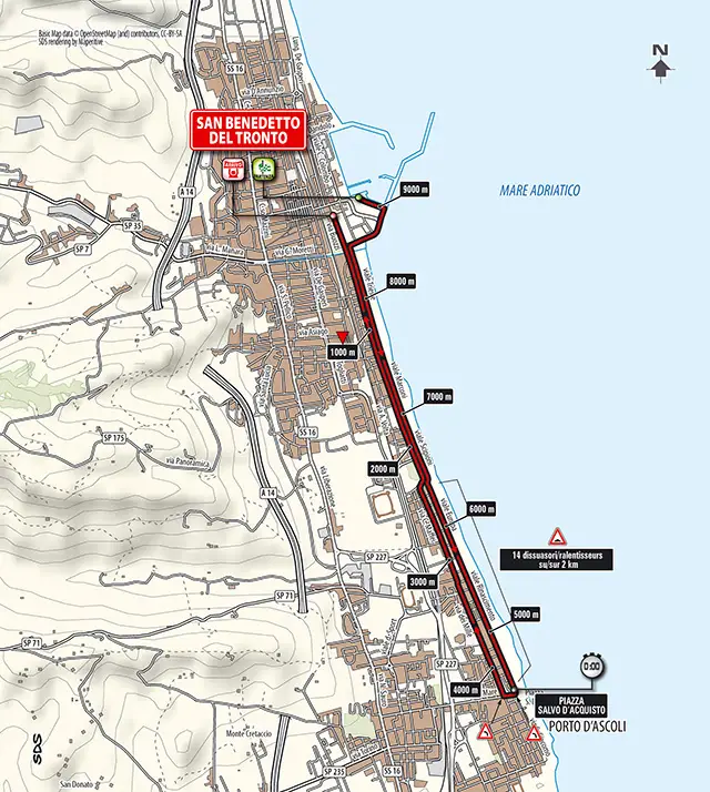 Tirreno-Adriatico 2014 etape 7 - parcours