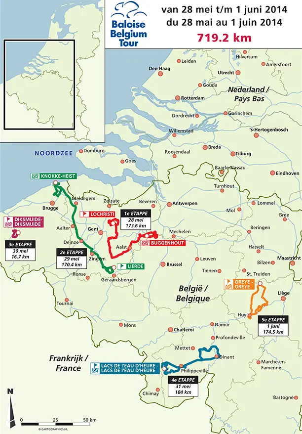 Baloise Belgium Tour 2014 - parcours