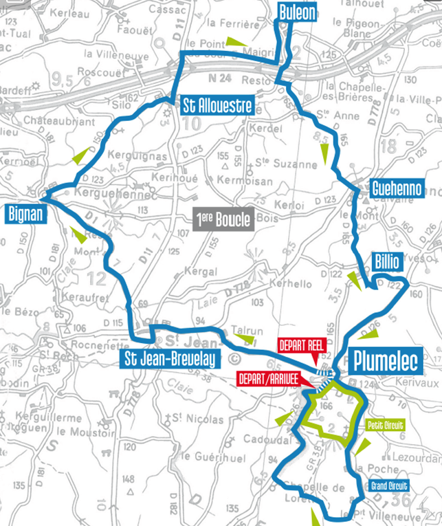 GP de Plumelec Morbihan 2014 - parcours