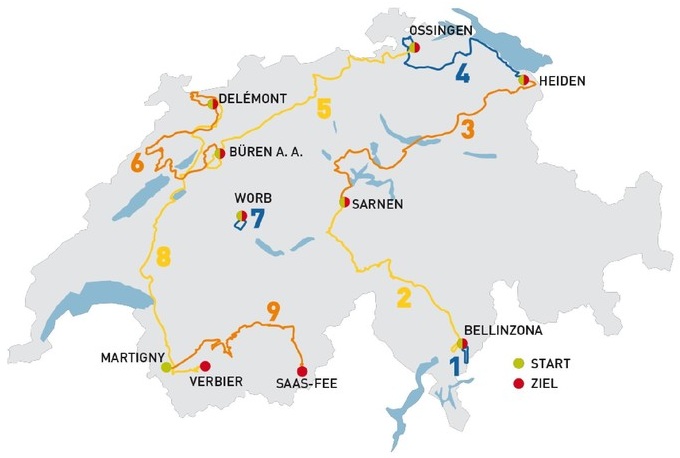 Parcours Tour de Suisse 2014