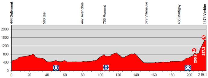 Tour de Suisse 2014 etape 8 - profil