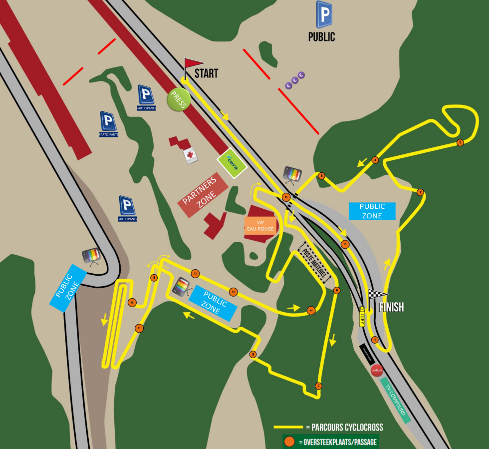 Superprestige Spa-Francorchamps 2014 - parcours