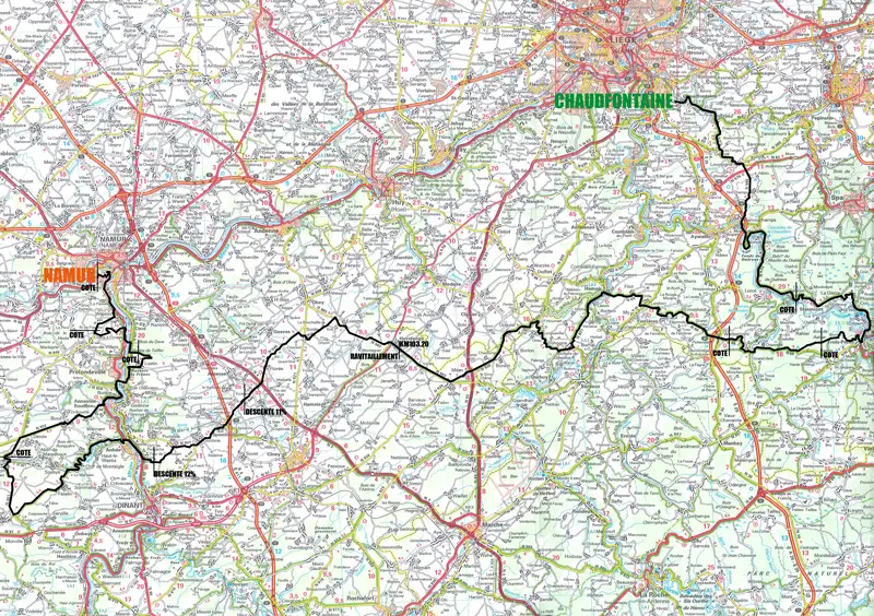 Grand Prix de Wallonie 2015 - parcours