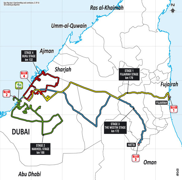 Dubai Tour 2016 - parcours 2