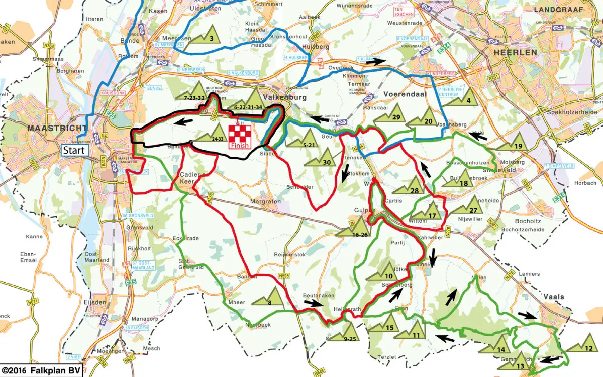 Amstel Gold Race 2016 - parcours