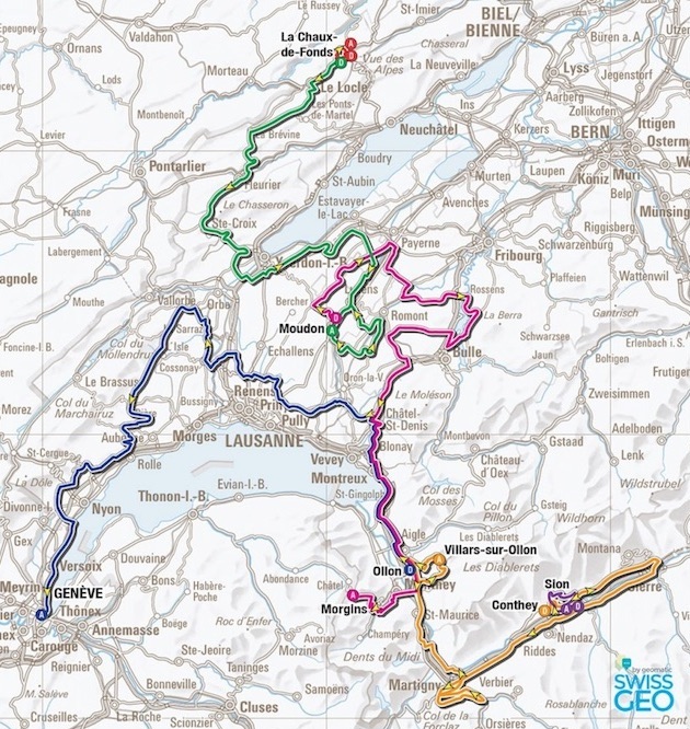 Tour de Romandie 2016 - parcours 2