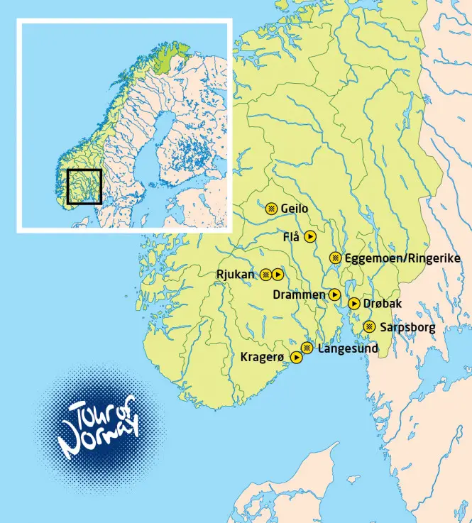 Tour de Norvege 2016 - parcours