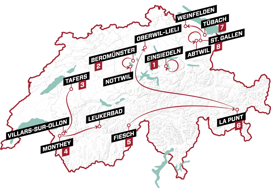 Tour de Suisse 2023 parcours et profils des étapes Videos de cyclisme